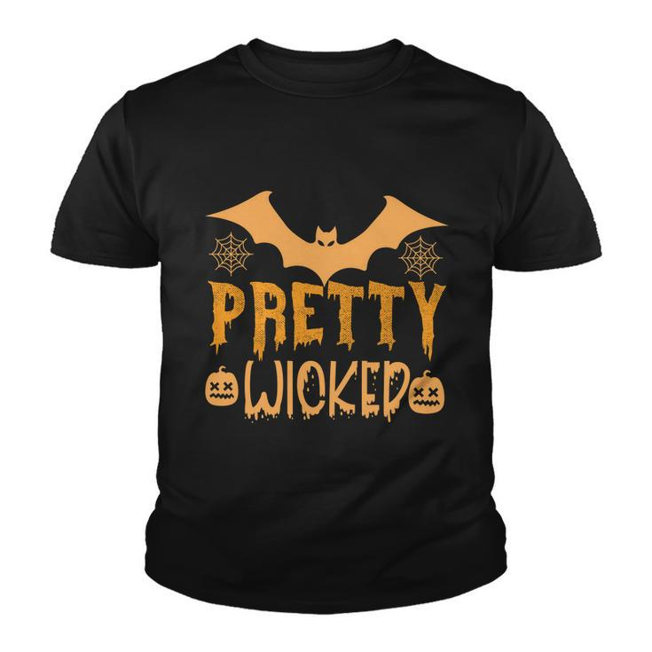 Pretty Wicked Halloween Quote Youth T-shirt