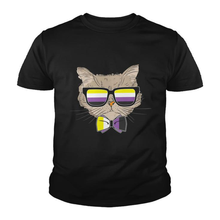 Pride Month Nonbinary Gay Pride Cat Lgbt Youth T-shirt