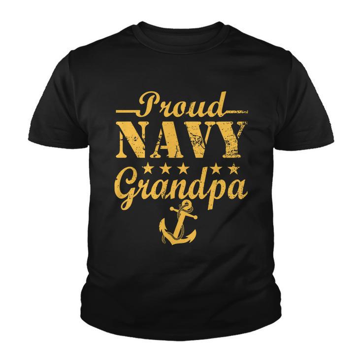 Proud Navy Grandpa Tshirt Youth T-shirt