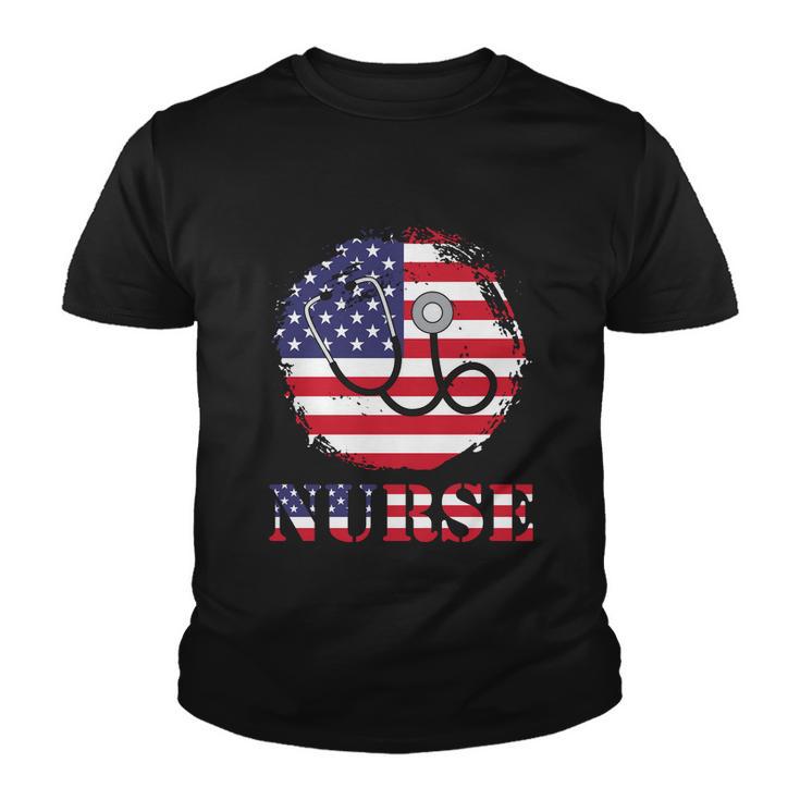 Proud Nurse 4Th Of July Graphic Plus Size Shirt Youth T-shirt