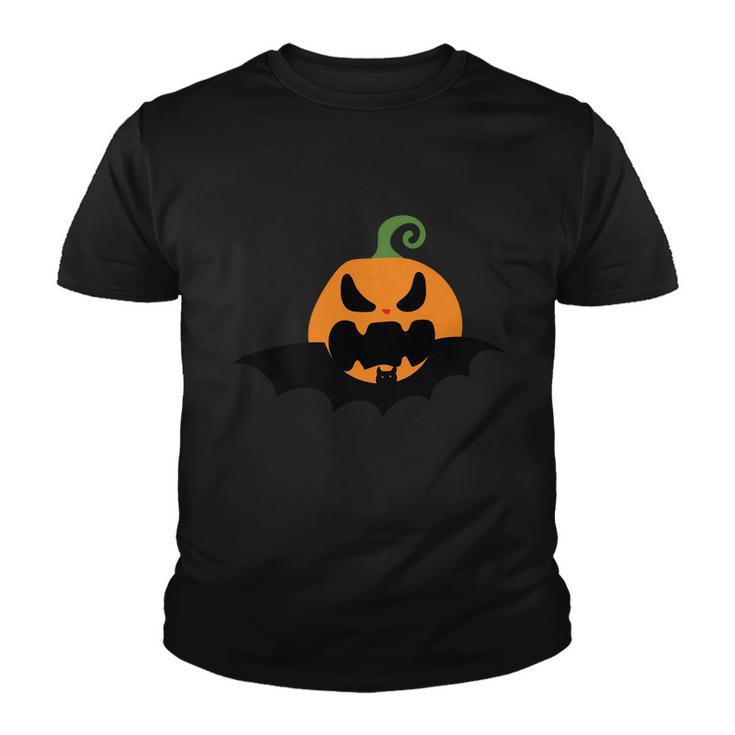 Pumpkin Bat Halloween Quote V2 Youth T-shirt