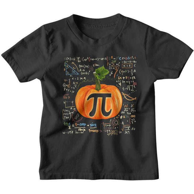 Pumpkin Pi Funny Math Halloween Thanksgiving Fall Pumpkin Pi Youth T-shirt