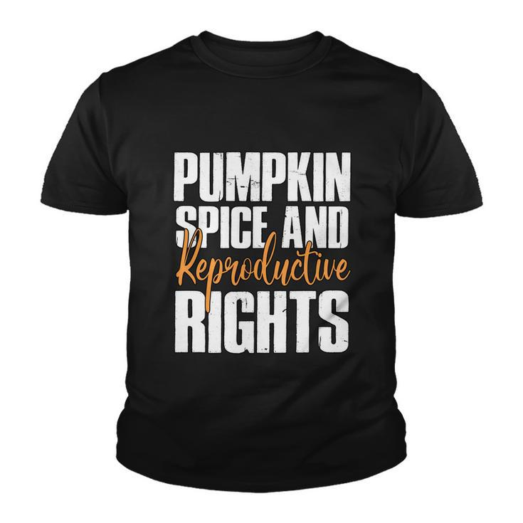 Pumpkin Spice And Reproductive Rights Feminist Fall Gift Youth T-shirt