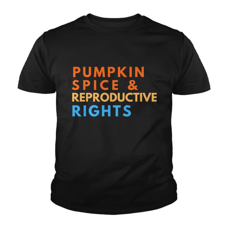 Pumpkin Spice And Reproductive Rights For Halloween Party Gift Youth T-shirt