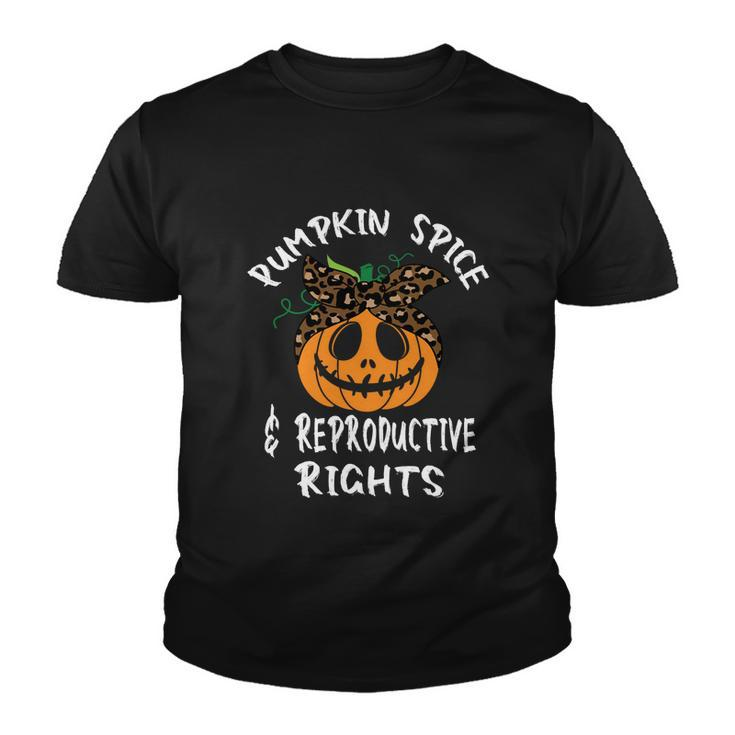 Pumpkin Spice And Reproductive Rights Gift V7 Youth T-shirt