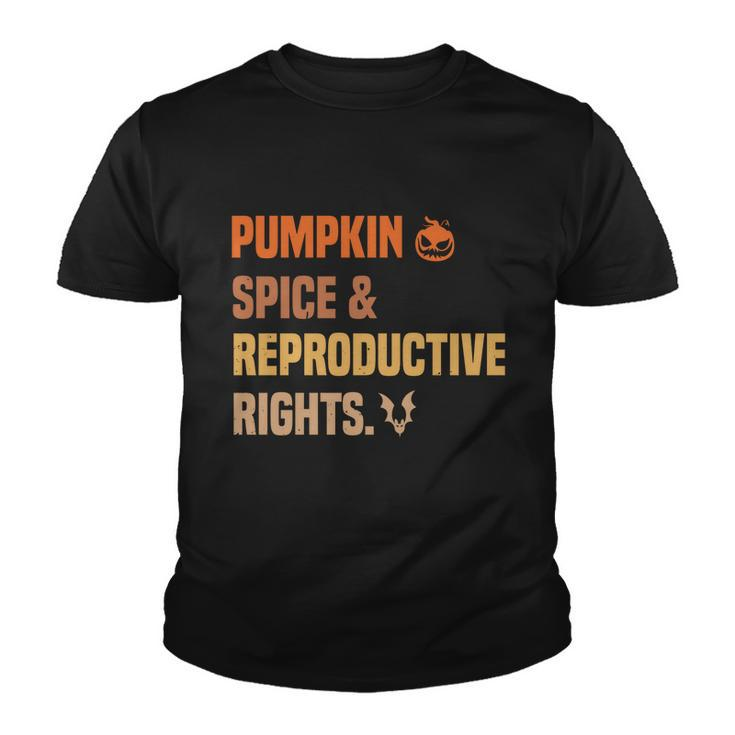 Pumpkin Spice Reproductive Rights Design Pro Choice Feminist Gift Youth T-shirt