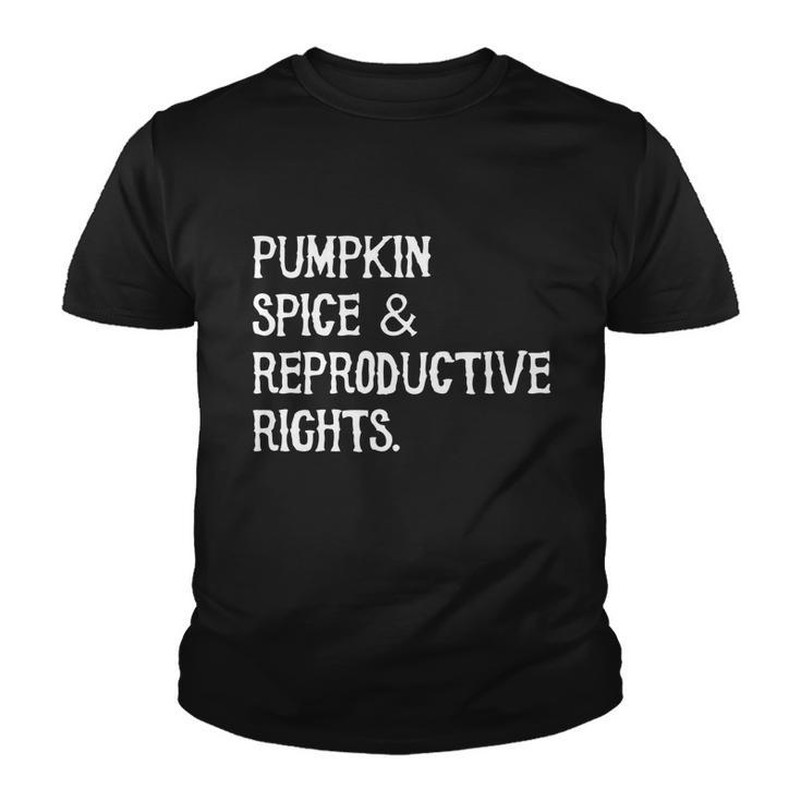 Pumpkin Spice Reproductive Rights Feminist Rights Gift V2 Youth T-shirt