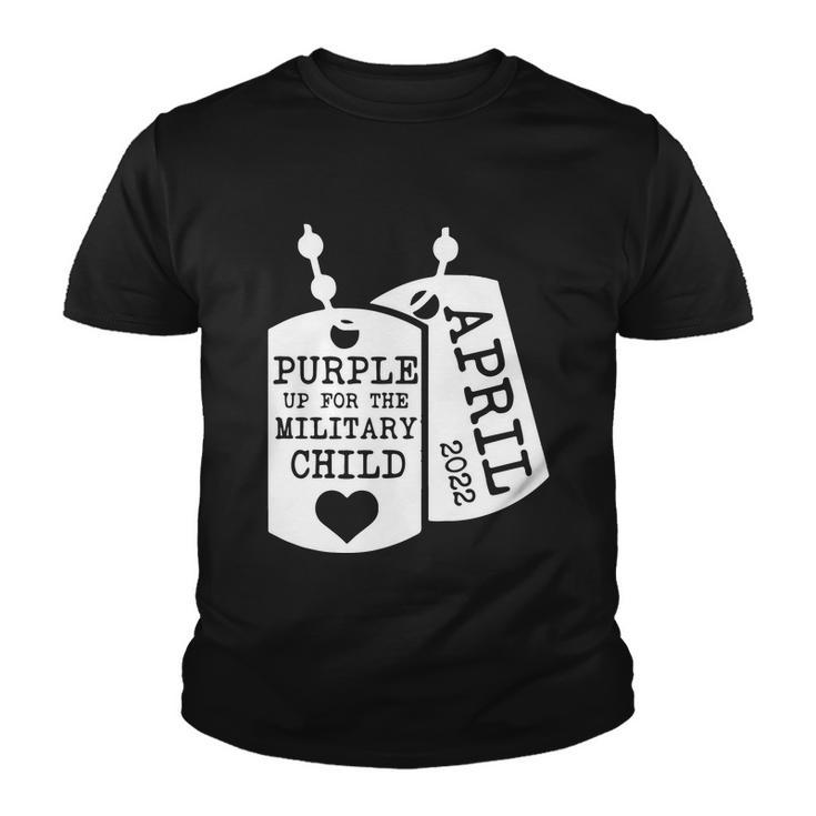 Purple Up For Military Children April 2022 Tshirt Youth T-shirt