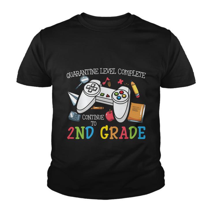 Quarantine Level Complete 2Nd Grade Back To School Youth T-shirt