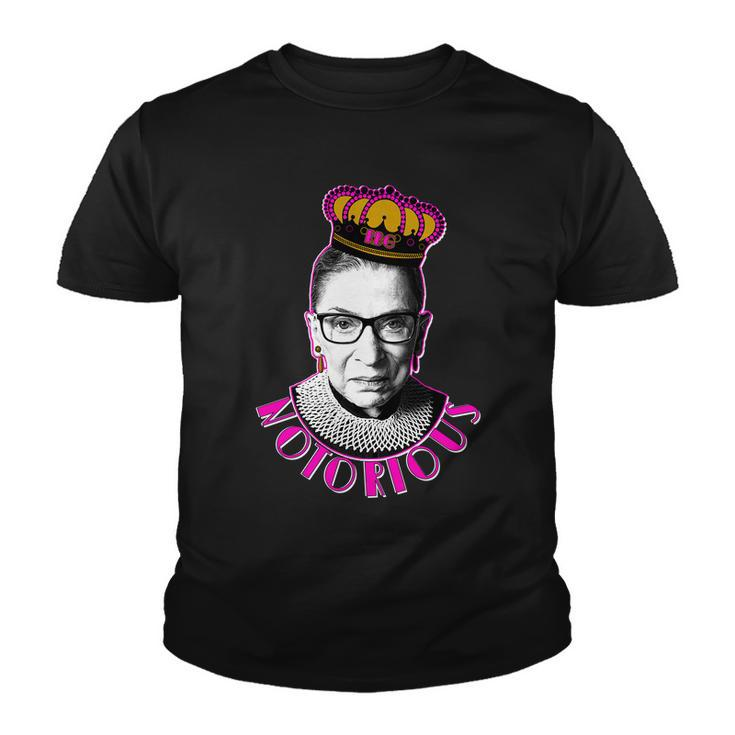 Queen Notorious Rbg Ruth Bader Ginsburg Tribute Youth T-shirt