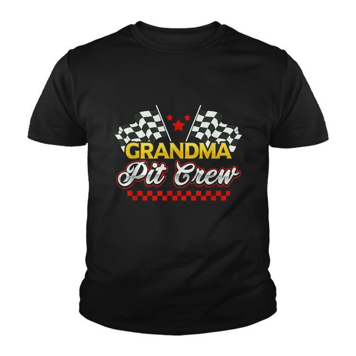 Race Car Birthday Party Racing Family Grandma Pit Crew Youth T-shirt