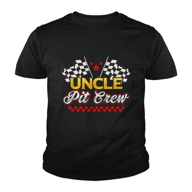 Race Car Birthday Party Racing Family Uncle Pit Crew Youth T-shirt