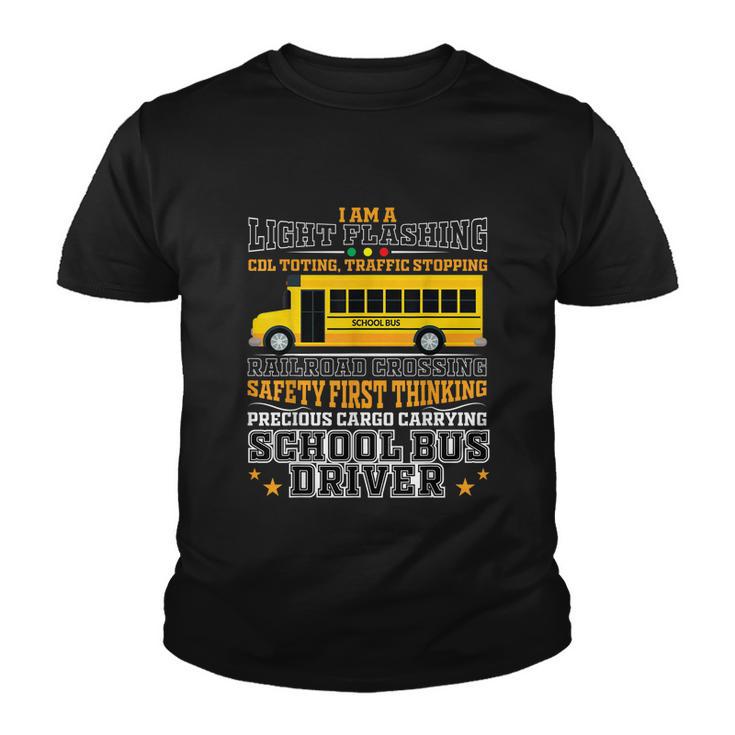 Railroad Crossing School Bus Driver Design For A Bus Driver Youth T-shirt