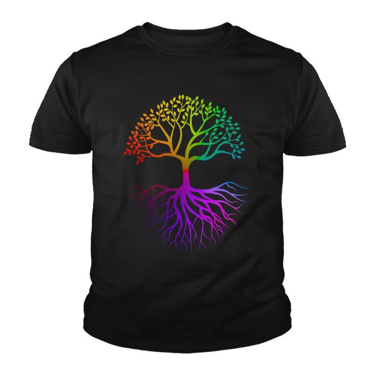 Rainbow Colorful - Tree Of Life Tshirt Youth T-shirt