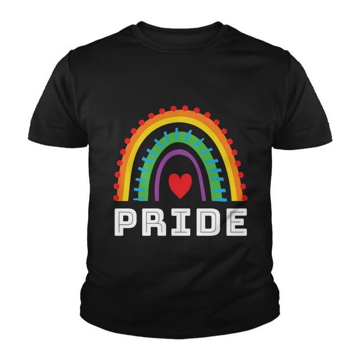 Rainbow Lgbtq Heart Pride Month Lbgt Youth T-shirt