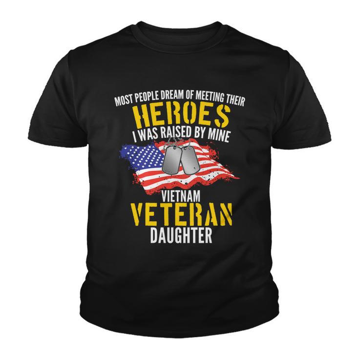 Raised By My Hero Proud Vietnam Veterans Daughter Tshirt Youth T-shirt