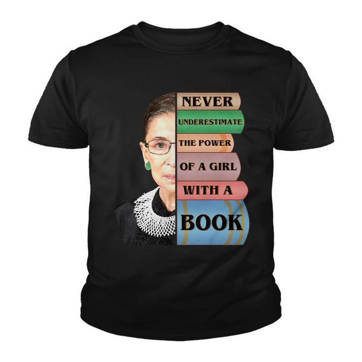 Rbg Never Underestimate Ruth Bader Ginsburg Tshirt Youth T-shirt