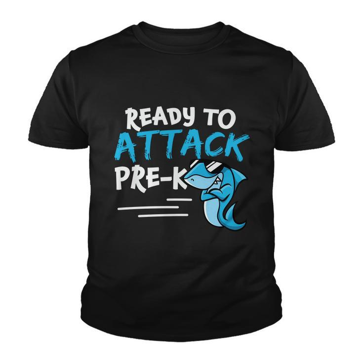 Ready To Attack Prek Shark Back To School Youth T-shirt