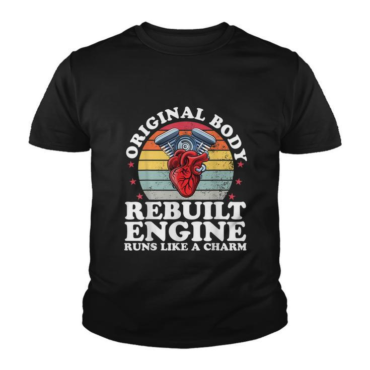 Rebuilt Engine Open Heart Surgery Recovery Survivor Men Gift Youth T-shirt