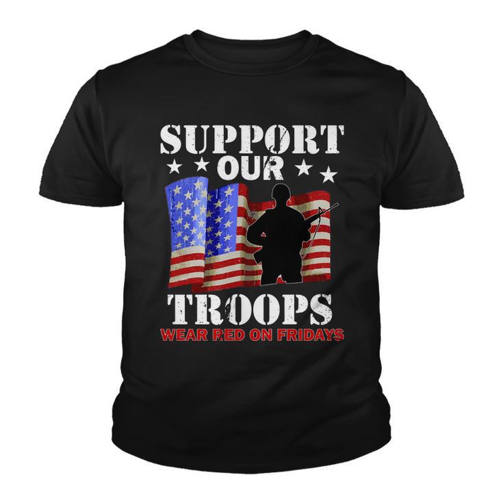 Red Friday Support Our Troops Youth T-shirt