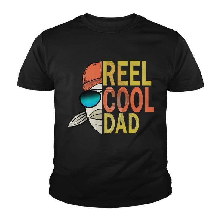Reel Cool Fishing Dad Funny Tshirt Youth T-shirt