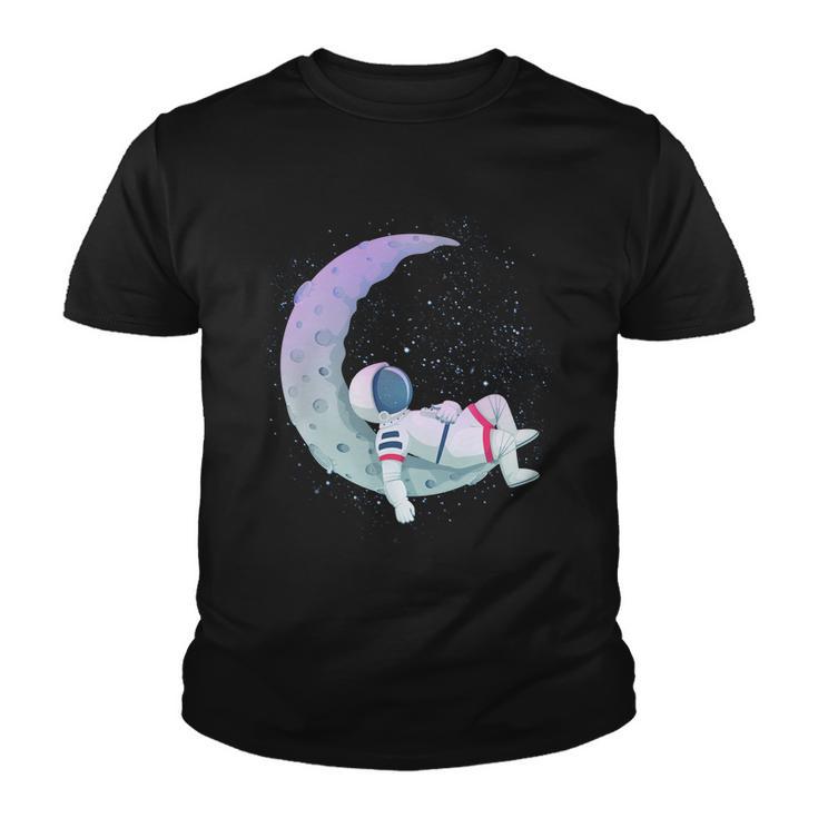 Relaxing Astronaut On The Moon Youth T-shirt