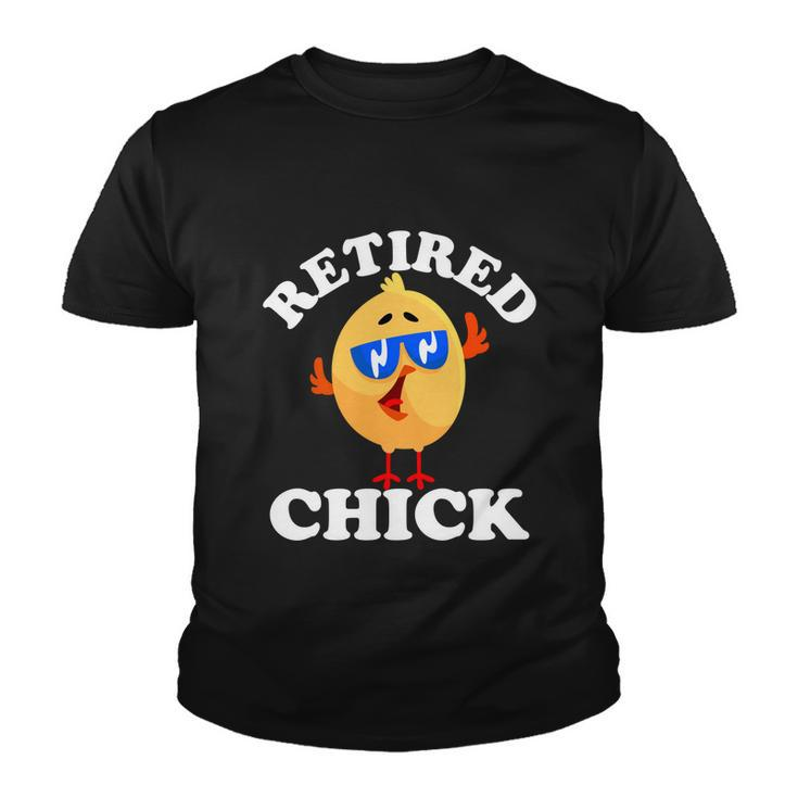 Retired Chick Nurse Chicken Retirement 2021 Colleague Funny Gift Youth T-shirt