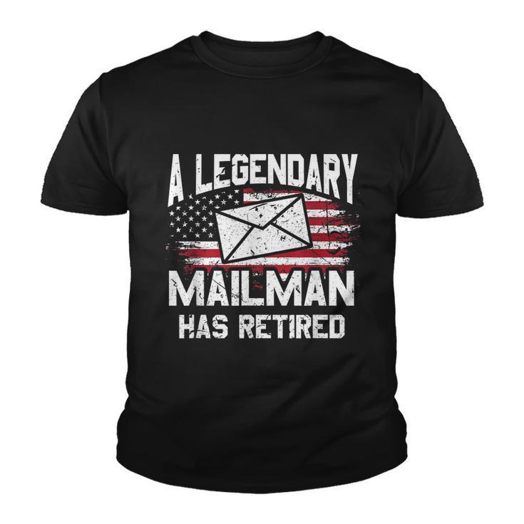 Retired Postal Worker Mailman Postman Post Office V2 Youth T-shirt