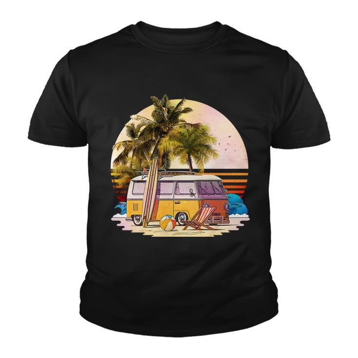 Retro Beach Bum Hippie Van Youth T-shirt