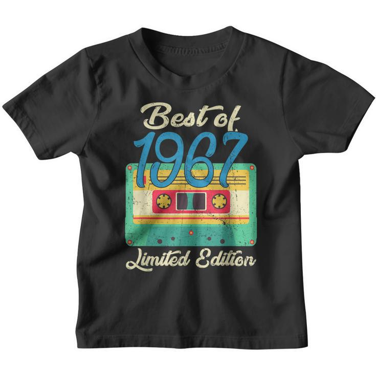 Retro Best Of 1967 Cassette Tape 55Th Birthday Decorations  Youth T-shirt