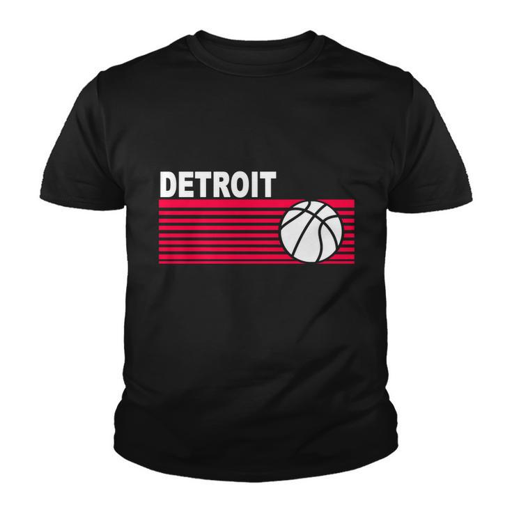 Retro Detroit Basketball Classic Logo Youth T-shirt