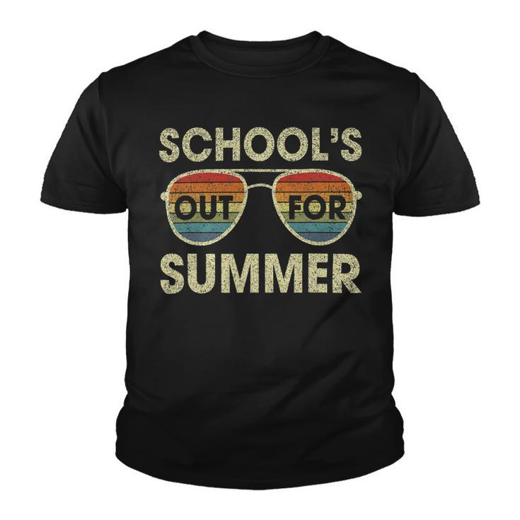 Retro Last Day Of School Schools Out For Summer Teacher V2 Youth T-shirt