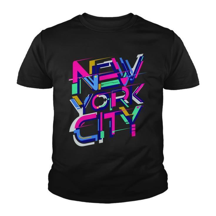 Retro New York City Graphic Design Printed Casual Daily Basic Youth T-shirt