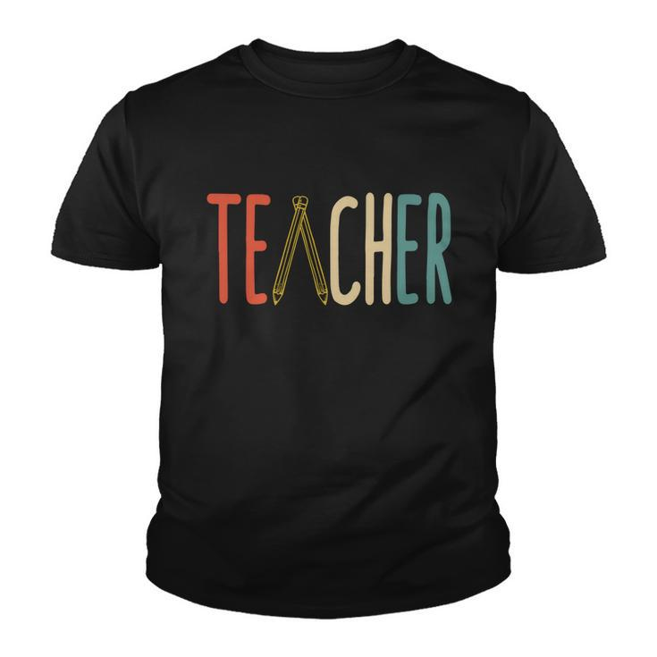 Retro Professor High School Educator Gift Vintage Teacher Funny Gift Youth T-shirt