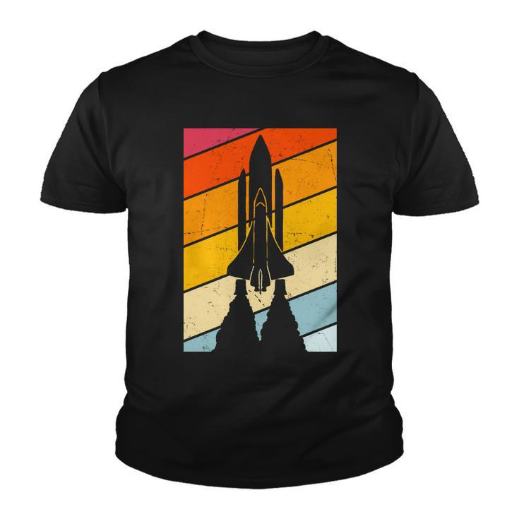 Retro Space Rocket Launch Youth T-shirt
