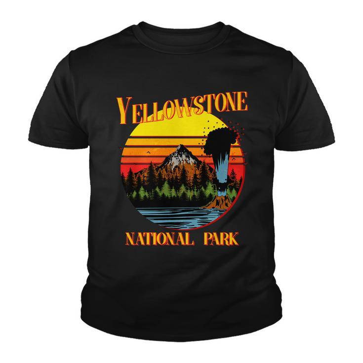 Retro Yellowstone National Park Tshirt Youth T-shirt