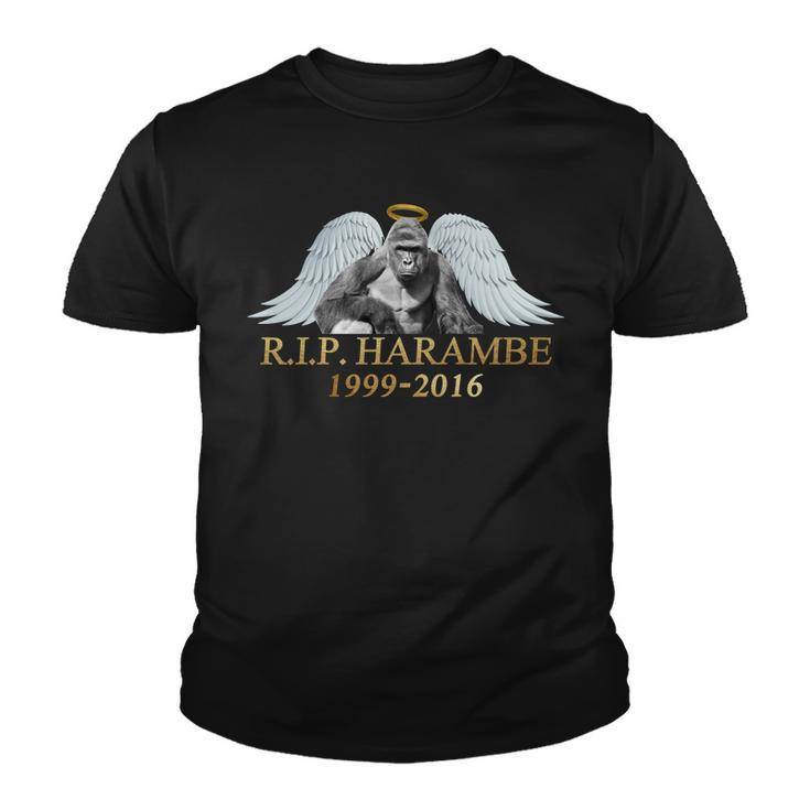 RIP Harambe Our Angel In Heaven  Youth T-shirt