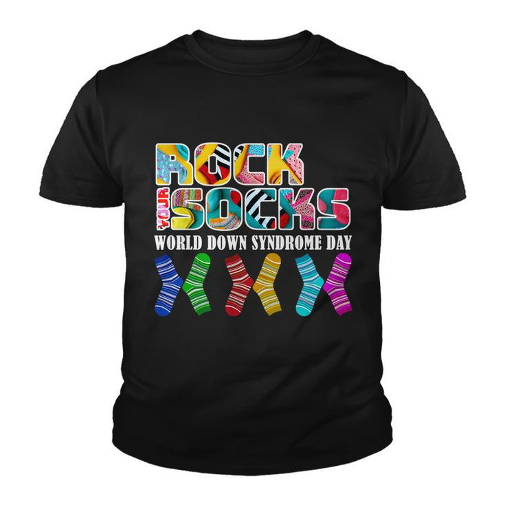 Rock Your Socks For World Down Syndrome Day Youth T-shirt