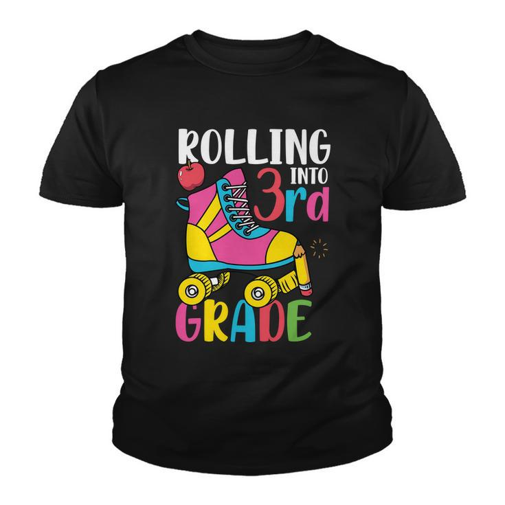 Rolling Into 3Rd Grade Back To School Youth T-shirt