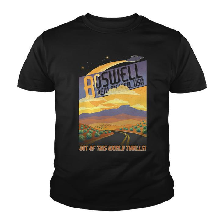 Roswell New Mexico Travel Poster Youth T-shirt