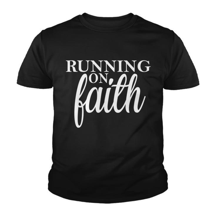 Running On Faith Youth T-shirt