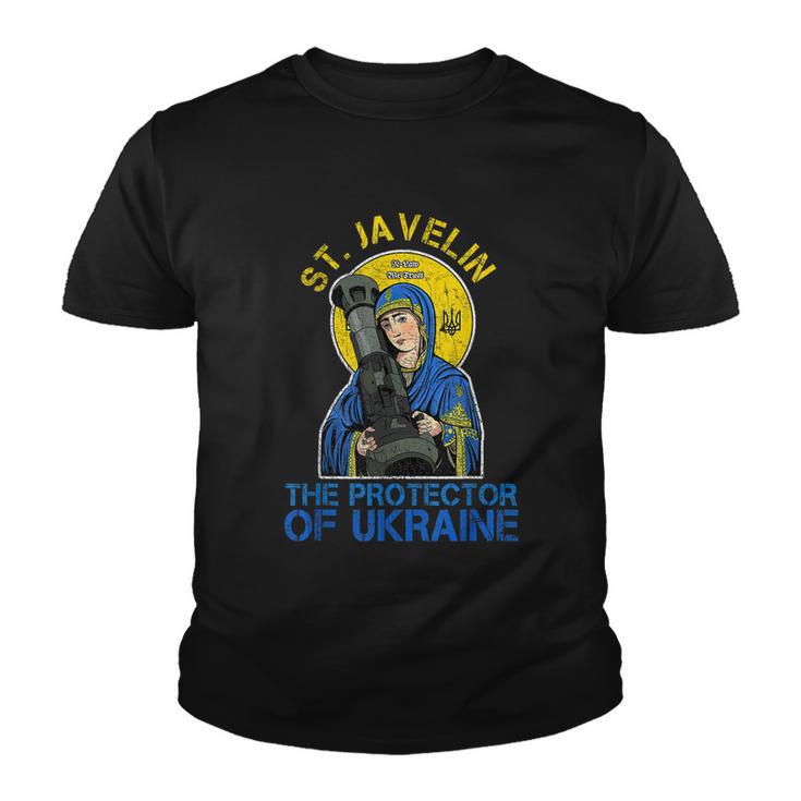 Saint Javelin The Protector Of Ukraine Tshirt Youth T-shirt