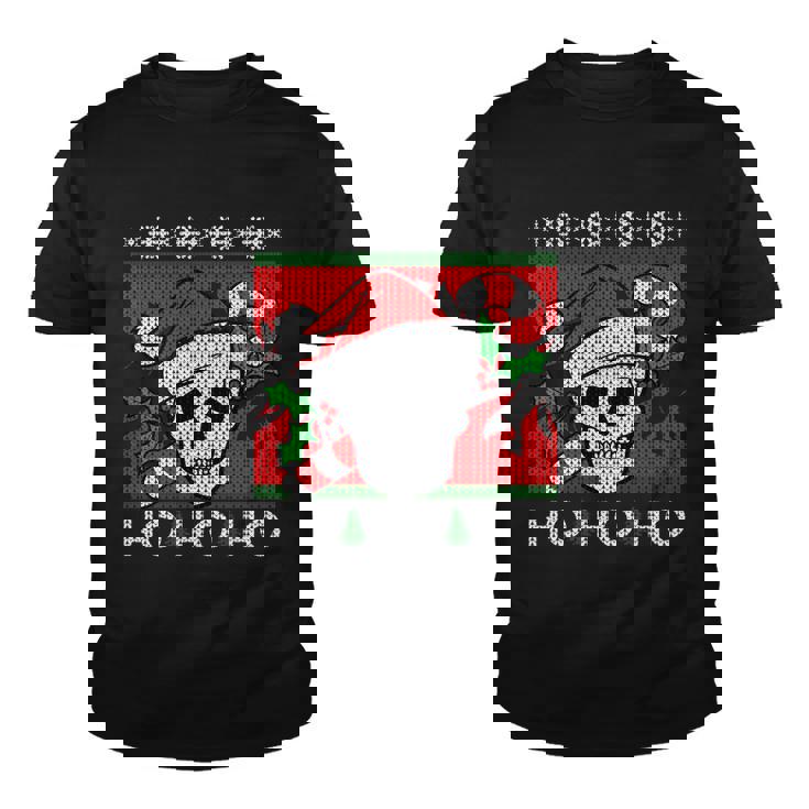 Santa Skull Candy Cane Ugly Christmas Sweater T-Shirt Graphic Design Printed Casual Daily Basic Youth T-shirt Santa Skull Candy Cane Ugly Christmas Sweater T-Shirt Graphic Design Printed Casual Daily Basic Youth T-shirt