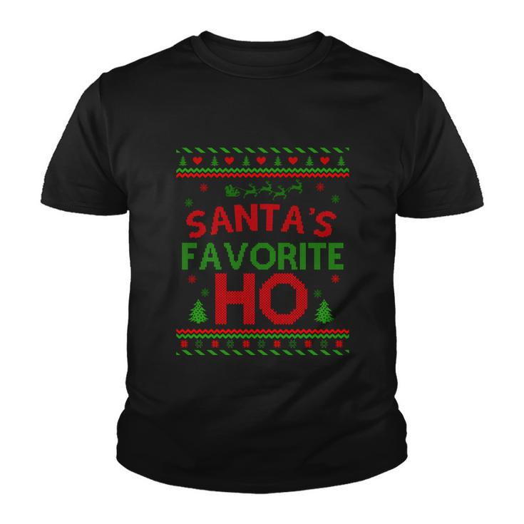 Santas Favorite Ho Ugly Christmas Sweater Christmas In July Gift Youth T-shirt