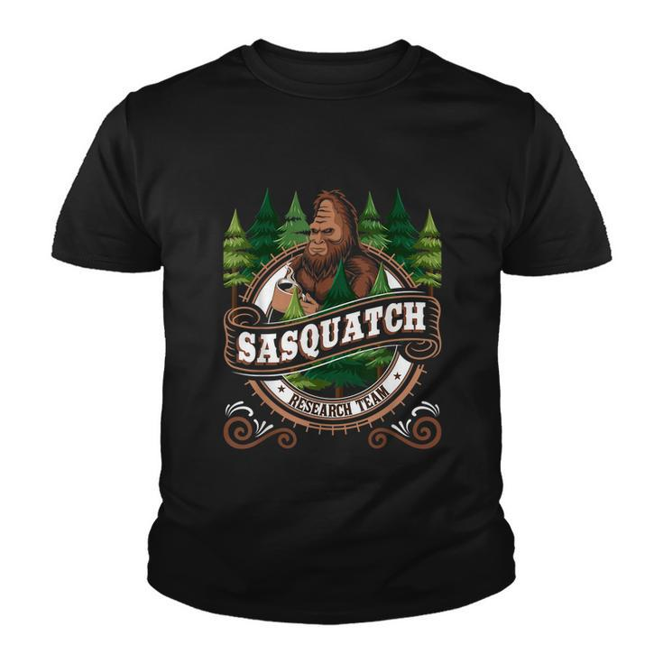 Sasquatch Research Team Funny Bigfoot Fan Youth T-shirt
