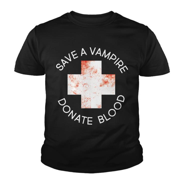 Save A Vampire Donate Blood Tshirt Youth T-shirt