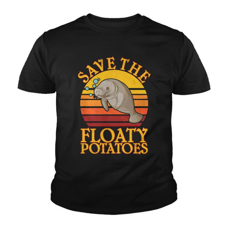 Save The Floaty Potatoes Manatee Tshirt Youth T-shirt