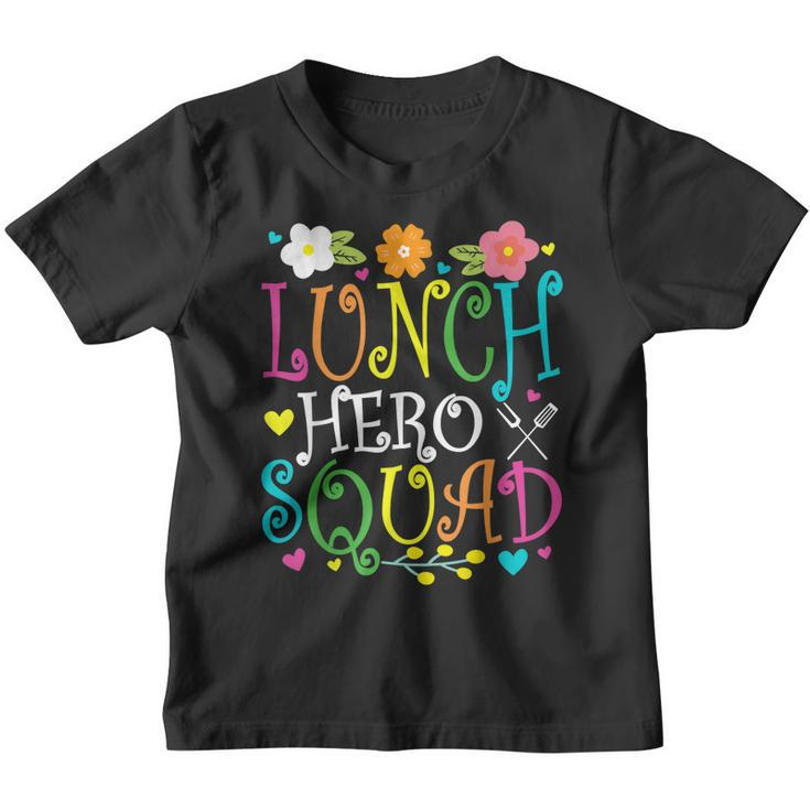 School Lunch Hero Squad Funny Cafeteria Workers Lunch Lady  Youth T-shirt