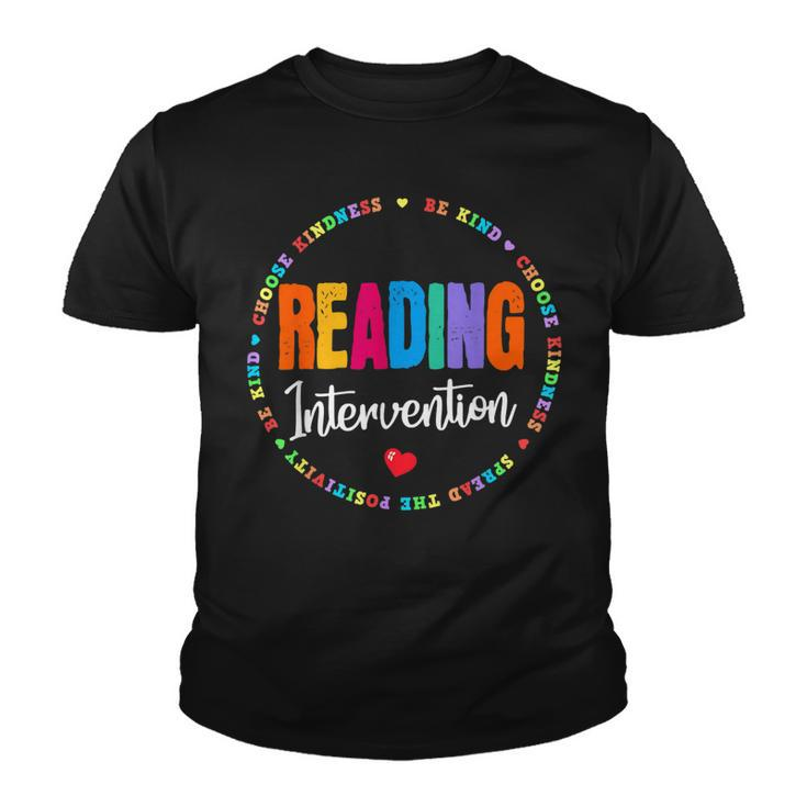 School Support Specialist Teacher Squad Reading Intervention V2 Youth T-shirt