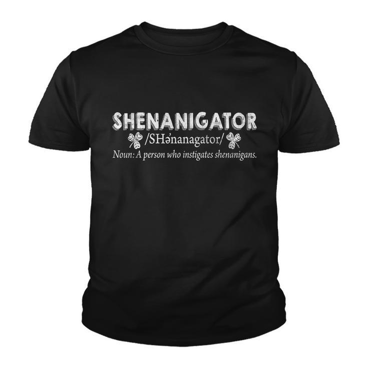 Shenanigator A Person Who Instigates Shenanigans Youth T-shirt